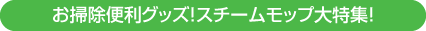 お掃除便利グッズ！スチームモップ大特集！
